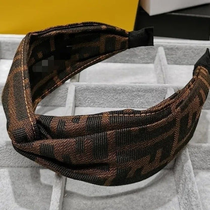 【#A410】Vintage Geometric Jacquard Twist Wide Headband, Luxury Non-slip Hair Band For Daily Washing Face