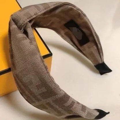 【#A410】Vintage Geometric Jacquard Twist Wide Headband, Luxury Non-slip Hair Band For Daily Washing Face