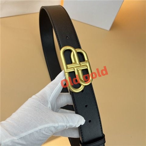 【#A457】Double Loop Geometric Metal Buckle Leather Belt, Unisex Minimalist Business Decor Waist Strap