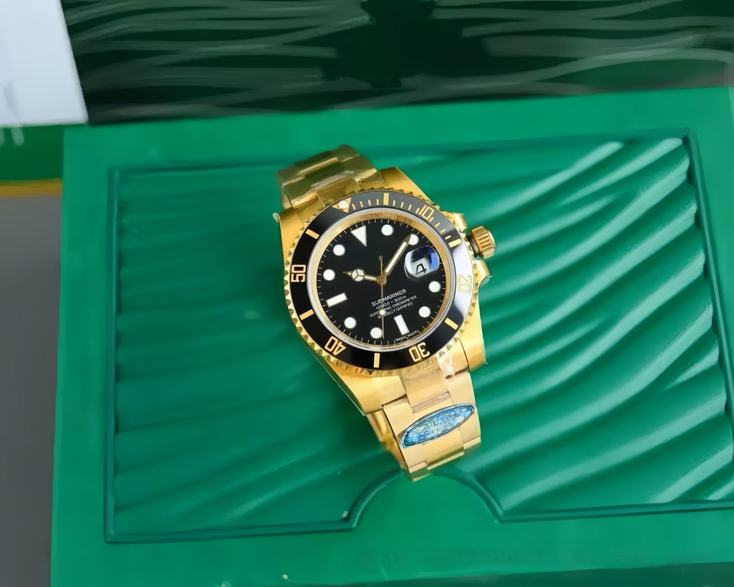 【#A468】Ceramic Bezel Calendar Automatic Diving Watch, Men Steel Band 300M Waterproof Sports Timepiece