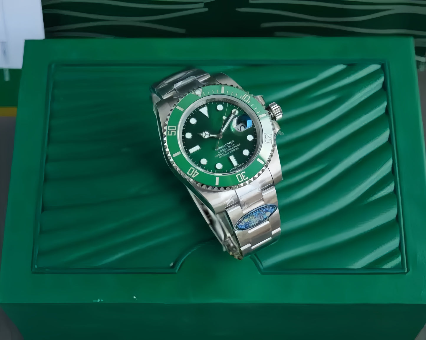 【#A468】Ceramic Bezel Calendar Automatic Diving Watch, Men Steel Band 300M Waterproof Sports Timepiece