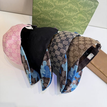 【#A485】Spliced Monogram Camo Baseball Cap, Unisex Vintage Jacquard Sun Visor Hat