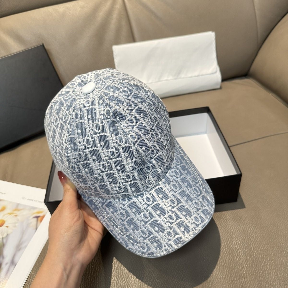 【#A504】Vintage Jacquard Print Baseball Cap, Breathable Sun Hat For Men & Women