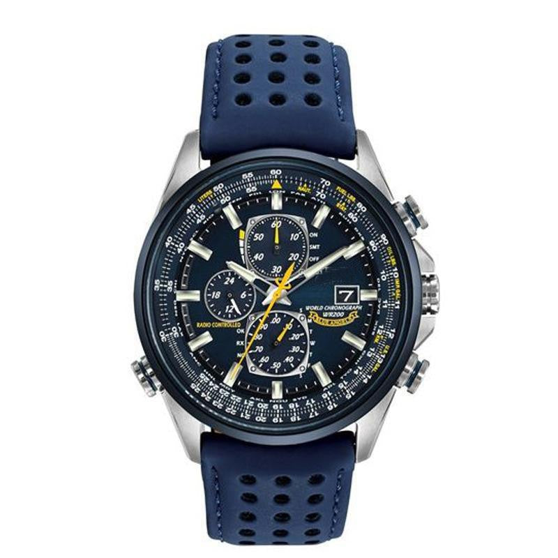 【#A561】Men Large Dial 3 Subdial Racing Chronograph Watch, Tachymeter Bezel Date Luminous Waterproof Wristwatch With Stainless Steel & Breathable Perforated Leather Strap Multi Colors