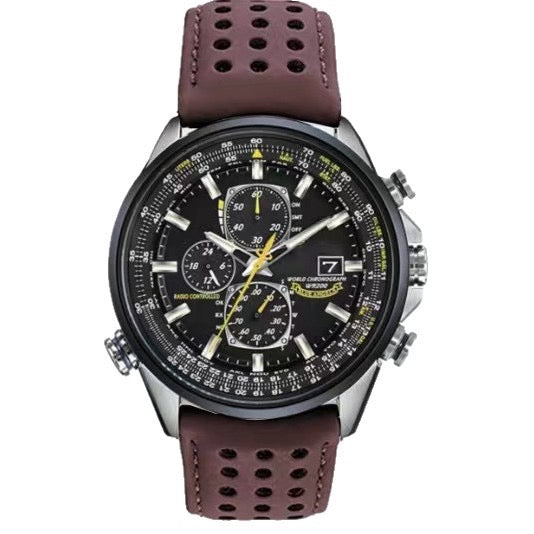 【#A561】Men Large Dial 3 Subdial Racing Chronograph Watch, Tachymeter Bezel Date Luminous Waterproof Wristwatch With Stainless Steel & Breathable Perforated Leather Strap Multi Colors