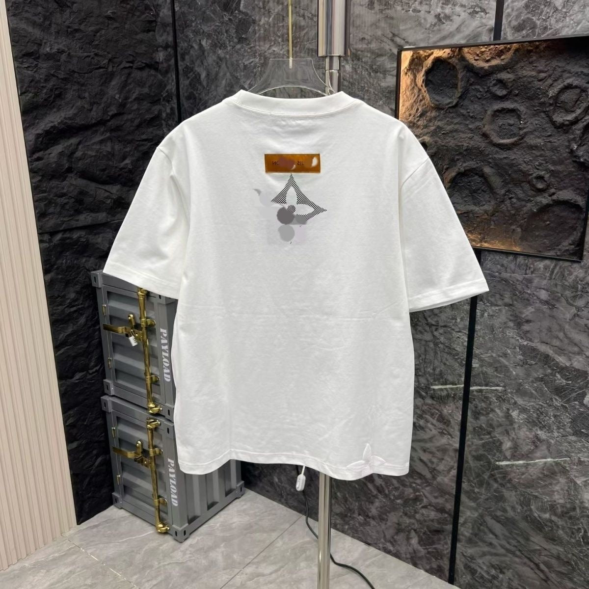 【#A585】Men's Crew Neck Short Sleeve T-Shirt With 3D Clover Print, Loose Breathable Casual Tee