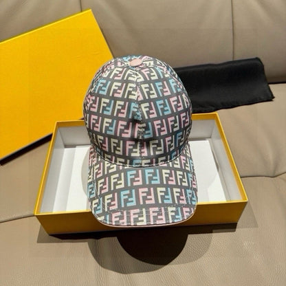【#A603】Men Women All Over Letter Print Baseball Cap, Breathable Curved Brim Casual Sun Hat