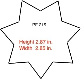 HOTPerfect Fit Shield Wallets Jail Police Law Enforcement 7 Point Star | California DOC Corrections style Bi-Fold hidden badge wallet Fits for Blackinton B2001 (Cutout PF215)