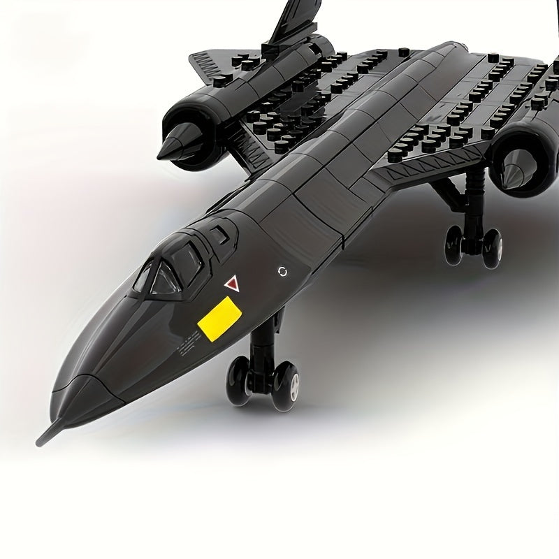 Reconnaissance Aircraft Building Block Assembly Model Toy, Military Building Block Toy, Birthday Gift