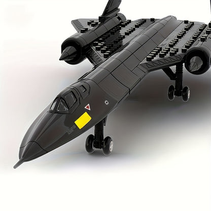 Reconnaissance Aircraft Building Block Assembly Model Toy, Military Building Block Toy, Birthday Gift