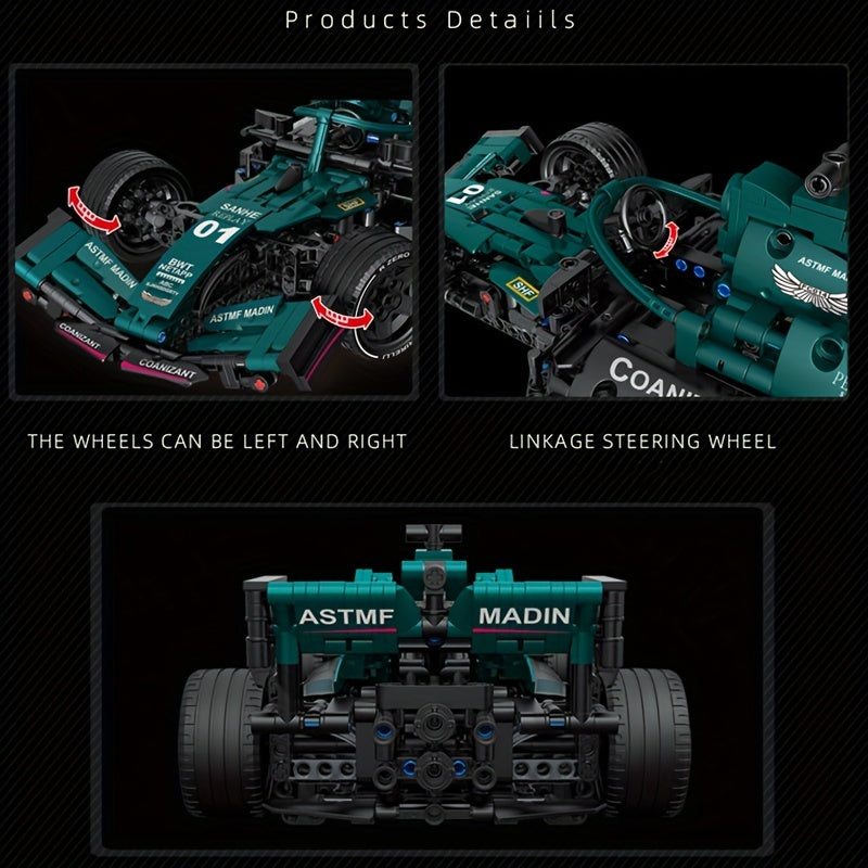 1089pcs Technical 1:12 Building Blocks, Motor Car Sport Set, Birthday Gift For Adults, Home Decor, Christmas Halloween Gift