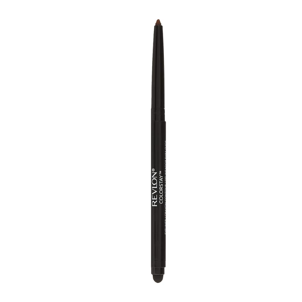 HOTRevlon ColorStay Pencil Waterproof Eyeliner, Smudge-Proof, Eye Makeup with Built-In Sharpener, Long-Lasting, Matte Finish, 201 Black, 2 pack