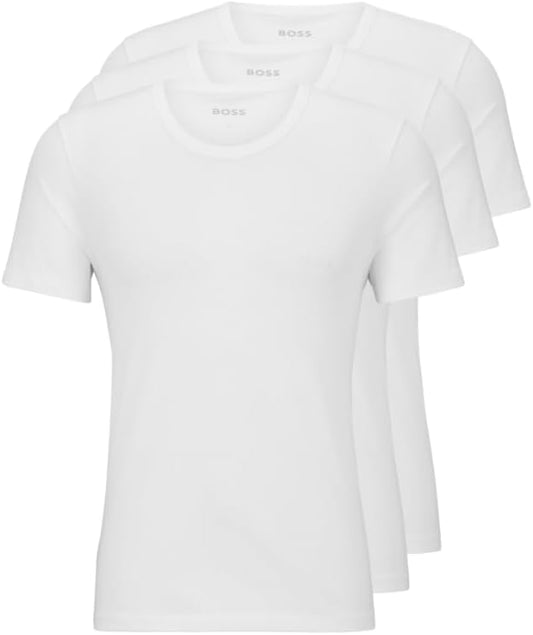 HOTBOSS Men's Logo Embroidered Cotton Tee 3 Pack