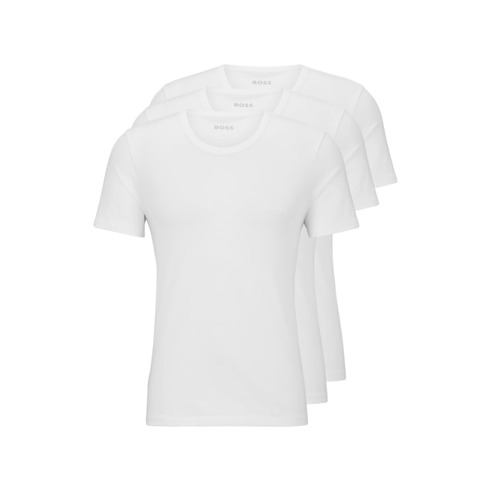 HOTBOSS Men's Logo Embroidered Cotton Tee 3 Pack
