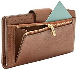 HOTFossil Women's Logan Leather Wallet RFID Blocking Tab Clutch