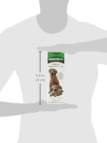 HOTNutramax Welactin Omega 3 Fish Oil for Dogs, Skin and Coat Health Supplement, Plus Joint, Immune, Kidney, and Brain Support, Premium Omega 3 Fatty Acids, For Dogs, 16 Ounce Liquid