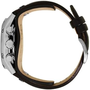 HOTFossil Men's Watch, Coachman Quartz Stainless Steel and Chronograph Leather Watch for Men