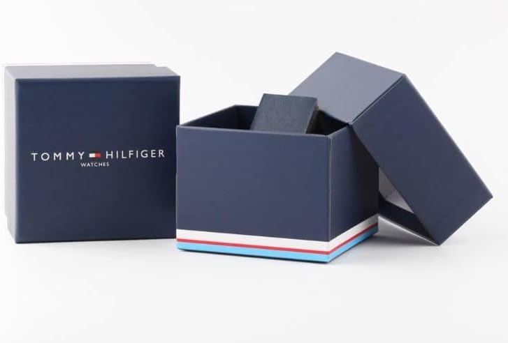 HOTTommy Hilfiger Mens Sporty Watch - Multifunction Silicone Wristwatch - Water Resistant up to 5 ATM/50 Meters - Premium Fashion Timepiece for All Occasions - 44 mm