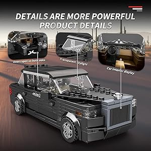 Reobrix 790 Rolls-Royce CULLINAN Toy Car Building Blocks, Model Car Kit for Display and Collectible, Building Toy for Boys and Adults, Compa