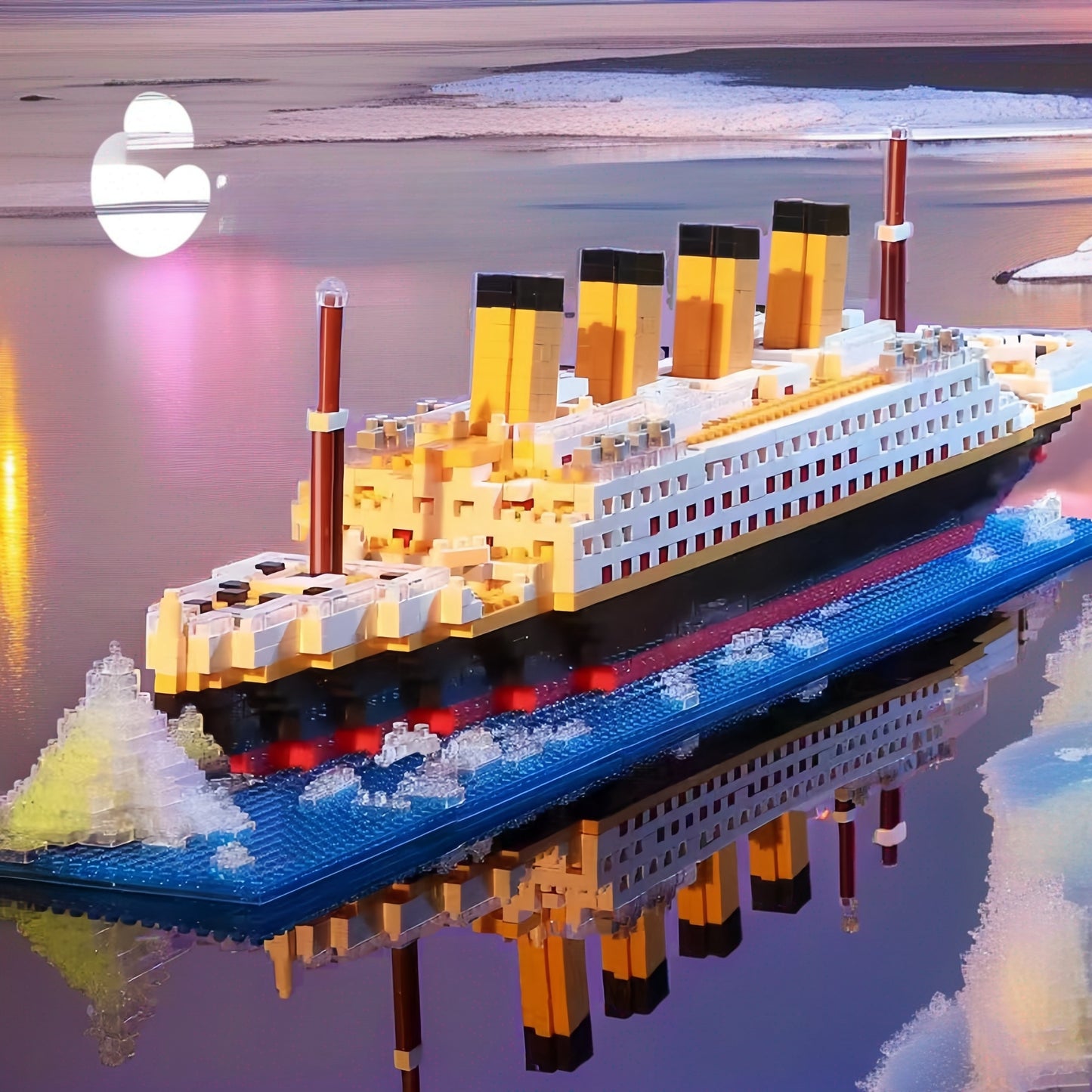 2500+pcs Building Blocks Assembled Toys Titanic Jumbo Educational Intelligence Cruise Model Gift, Halloween/Thanksgiving Day/Christmas gift,