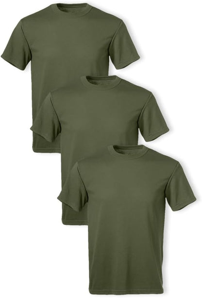 HOTSoffe Men's 3 Pack - USA Poly/Cotton Military Tee
