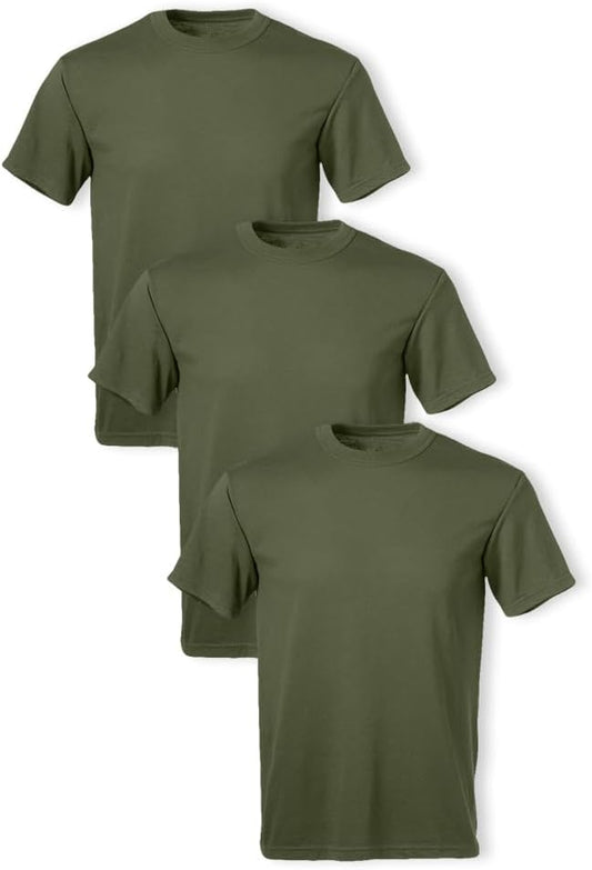 HOTSoffe Men's 3 Pack - USA Poly/Cotton Military Tee