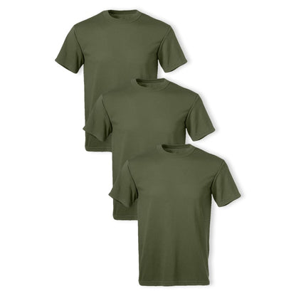 HOTSoffe Men's 3 Pack - USA Poly/Cotton Military Tee