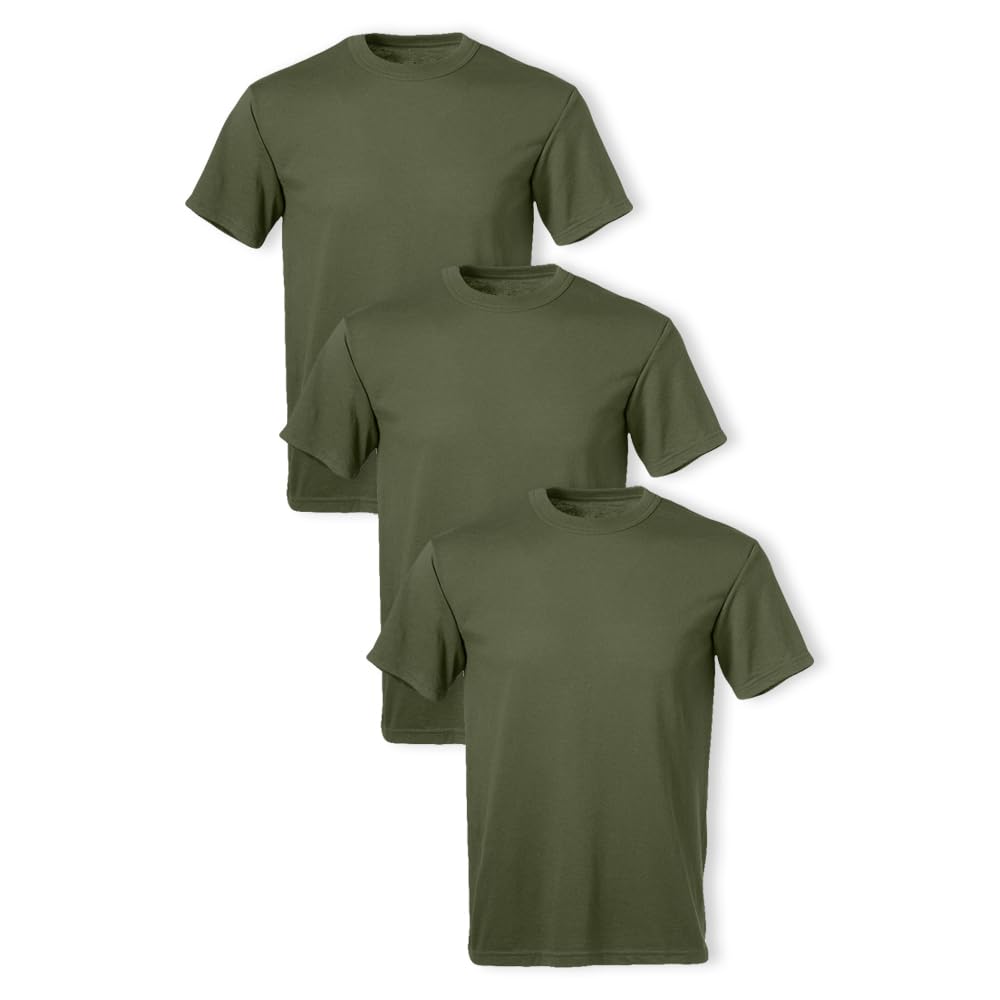 HOTSoffe Men's 3 Pack - USA Poly/Cotton Military Tee