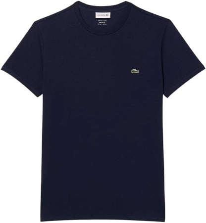 HOTLacoste Men's Short Sleeve Pima Jersey Crew Neck Tee