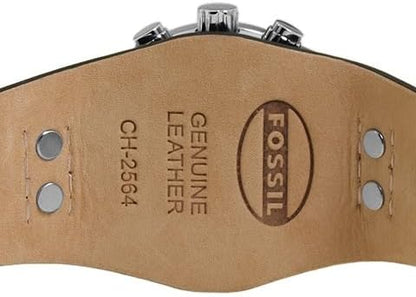HOTFossil Men's Watch, Coachman Quartz Stainless Steel and Chronograph Leather Watch for Men