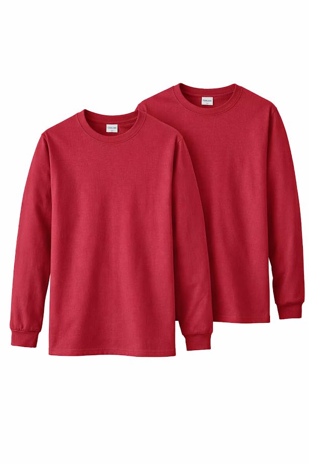 HOTGildan Adult Ultra Cotton Long Sleeve T-Shirt, Style G2400, Multipack