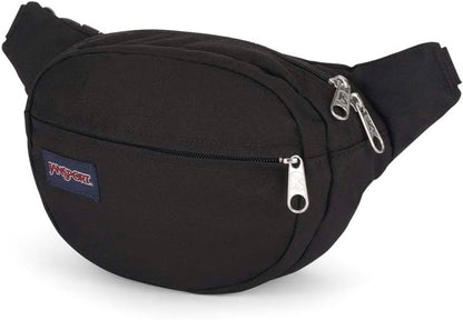 HOTJanSport Fifth Avenue Fanny Pack Crossbody Bags for Women, Men - Stylish, Durable Waist Bag with Adjustable Belt, Main Zippered Pocket, Quick Stash Pocket, Travel Essentials, Black