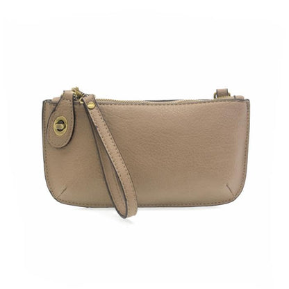HOTJoy Susan Women's Fashion Purse Mini Crossbody Wristlet Clutch Handbag - Stone