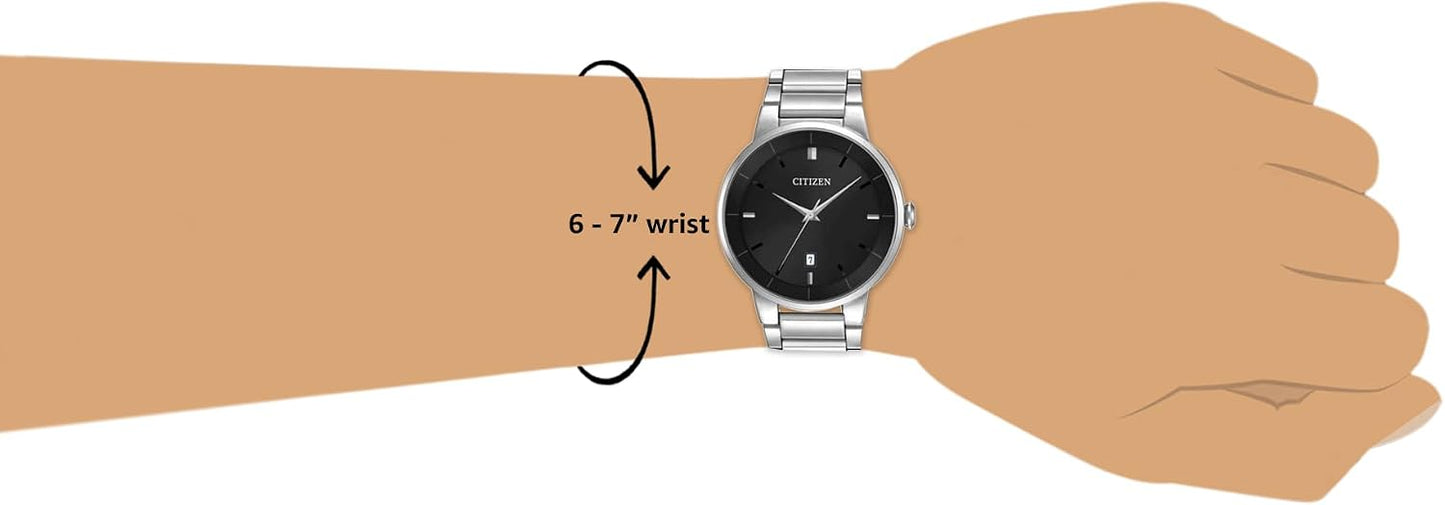 HOTCitizen Quartz Mens Watch, Stainless Steel, Classic