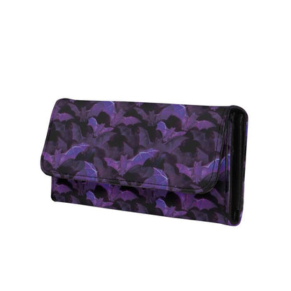 HOTLotus Mandala Women PU Leather Tri-fold Wallets Black And White Sketch Flower Zipper Pocket Buckle Money Manager Starry Sky Tall Billfold Secretary Cash Wallet