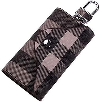 HOTWomen Men Leather Car Key Chain Card Holder Money Wallet Pouch Case 6 keys Organizer Bag Case