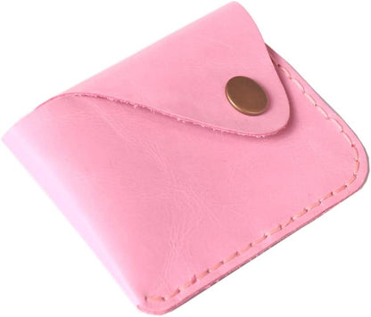 HOTHandmade Genuine Leather Ultra-thin Front Pocket Card Case | Simple, Hand Sewn