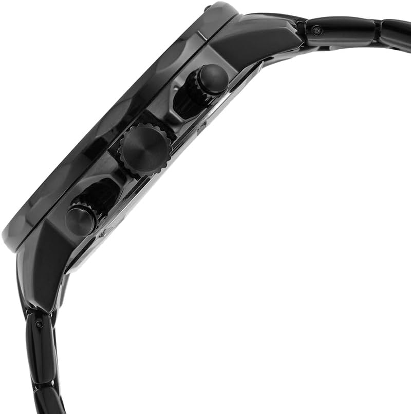 HOTBannon Multifunction Black Stainless Steel Watch