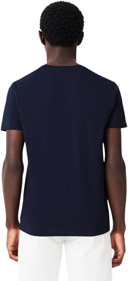 HOTLacoste Men's Short Sleeve Pima Jersey Crew Neck Tee