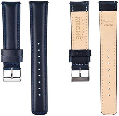 HOTRitche Christmas Gift Quick Release Leather Watch Bands Genuine Watch Straps for Men Women Top Grain Leather Watch Strap, White Elephant Gifts, Stocking Stuffers for Men, Father's Day gifts