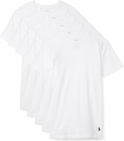 HOTPOLO RALPH LAUREN Slim Fit Undershirt w/Wicking 5-Pack Crews