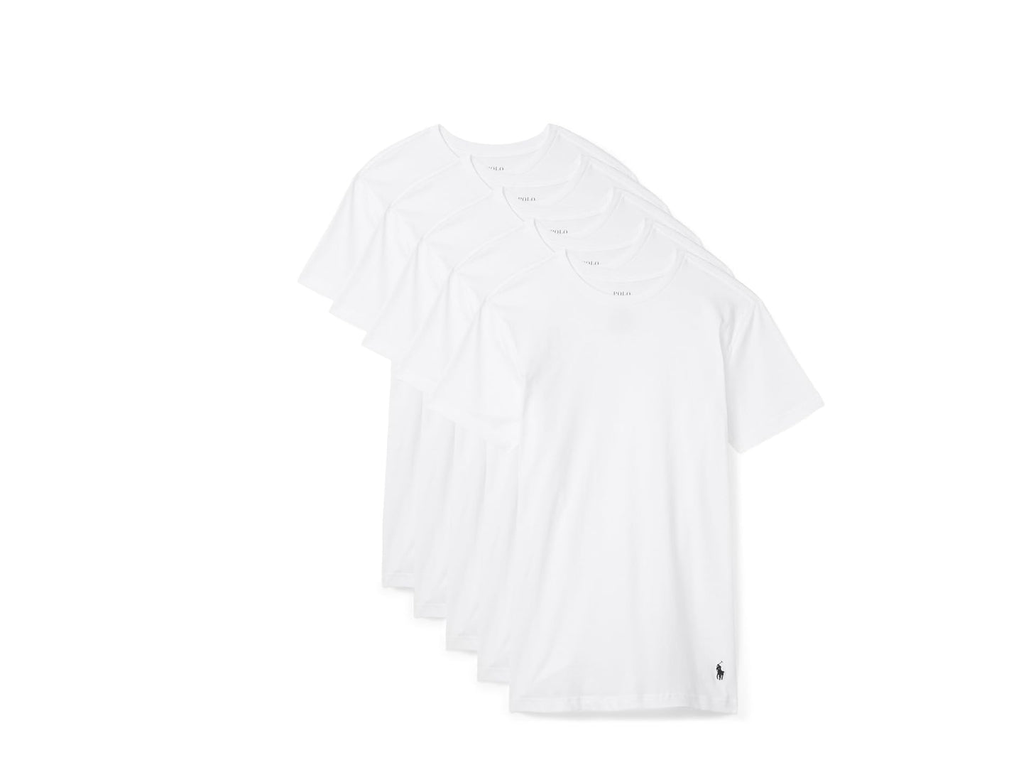 HOTPOLO RALPH LAUREN Slim Fit Undershirt w/Wicking 5-Pack Crews