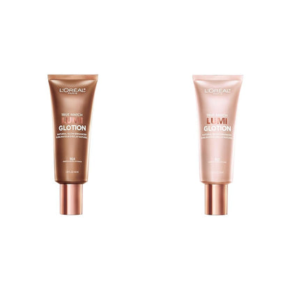 HOTL'Oreal Paris Makeup True Match Lumi Glotion, Natural Glow Enhancer, Illuminator Highlighter, Bronzing Drops For a Sun-Kissed Glow, 903 Medium