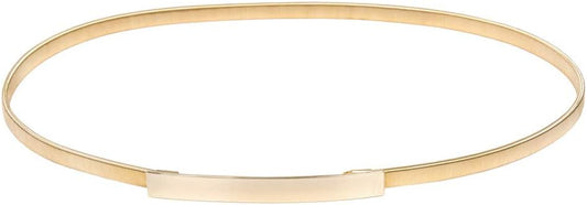 HOTGRACE KARIN Women Skinny Metal Cinch Belt Gold Waistband Elastic Waist Belt CL633