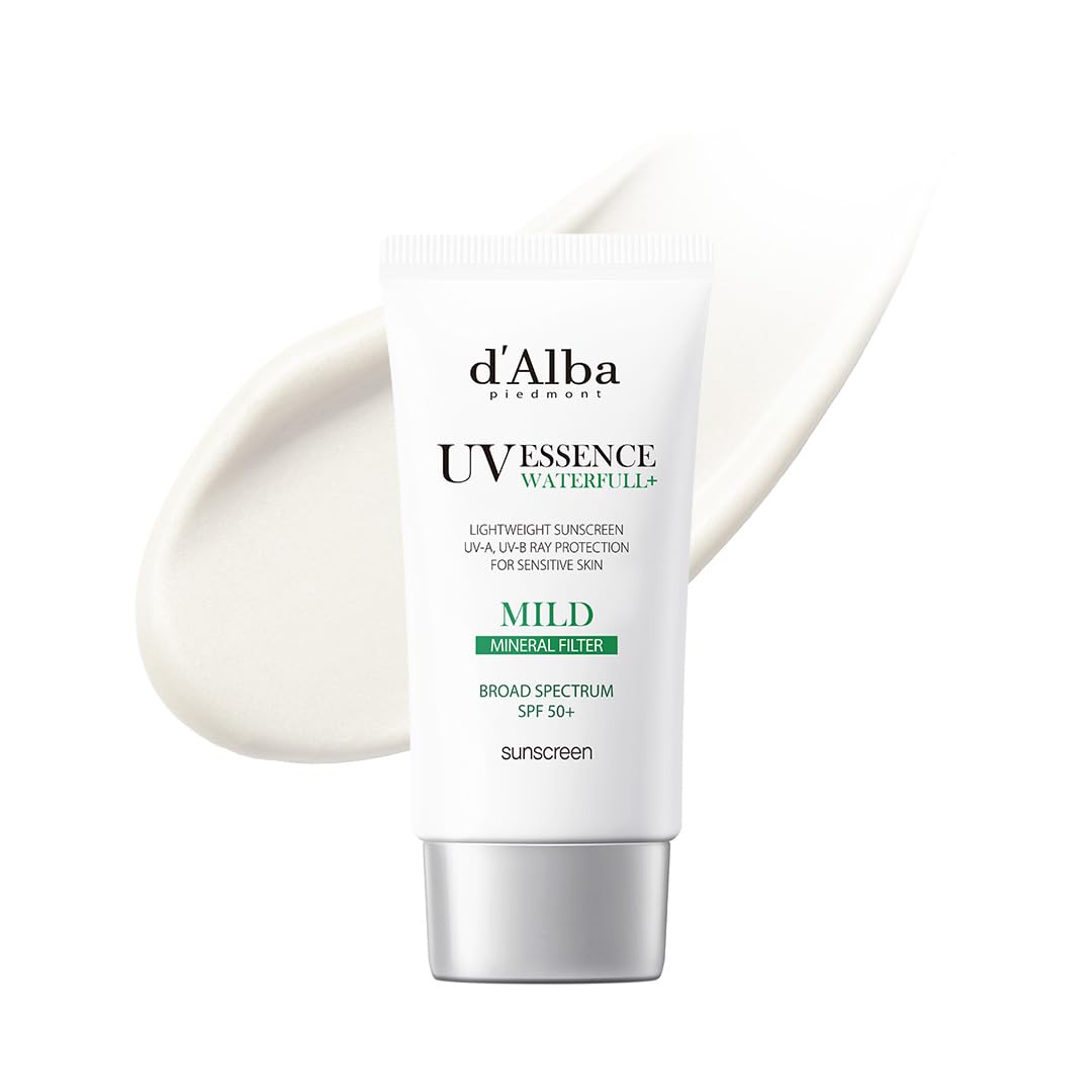 HOTd'alba Piedmont Waterfull Tone-Up Sunscreen Serum BROAD SPECTRUM SPF 50 + Korean Sunscreen for Face, All Skin Tones (1.69 fl.oz.)