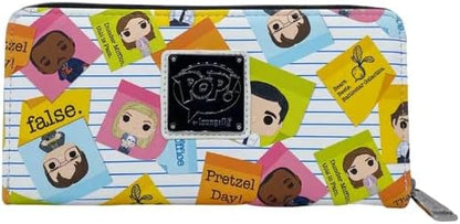 HOTLoungefly Exclusive The Office Sticky Notes Zip Around Wallet