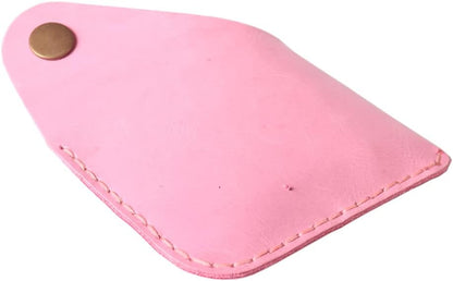 HOTHandmade Genuine Leather Ultra-thin Front Pocket Card Case | Simple, Hand Sewn