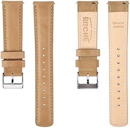 HOTRitche Christmas Gift Quick Release Leather Watch Bands Genuine Watch Straps for Men Women Top Grain Leather Watch Strap, White Elephant Gifts, Stocking Stuffers for Men, Father's Day gifts