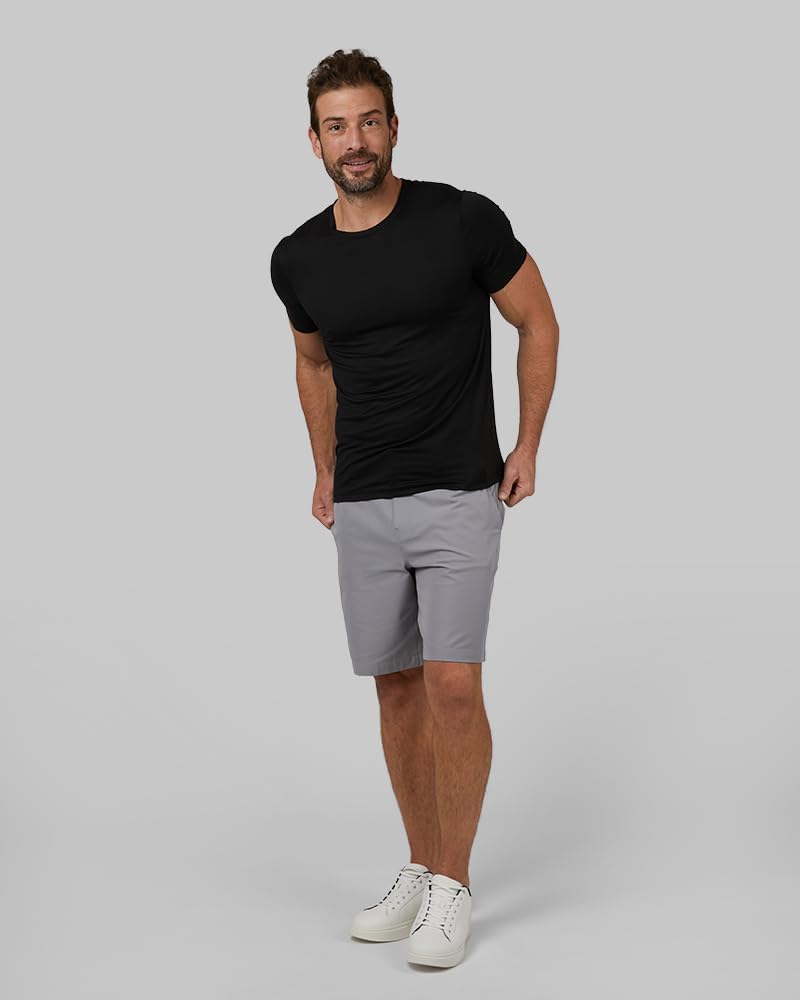 HOT32 Degrees Men's 4 Pack Cool Classic Crewneck T-Shirt, Anti-Odor, Quick Drying, 4-Way Stretch
