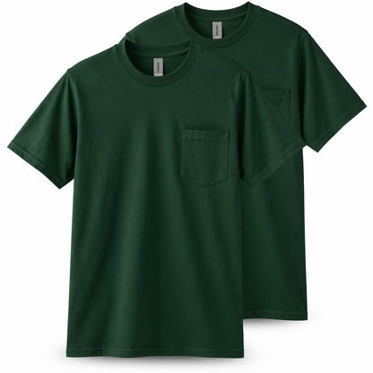 HOTGildan Adult Ultra Cotton T-Shirt with Pocket, Style G2300, 2-Pack